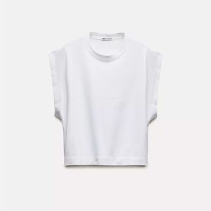 NWT Zara washed effect cotton T Size S